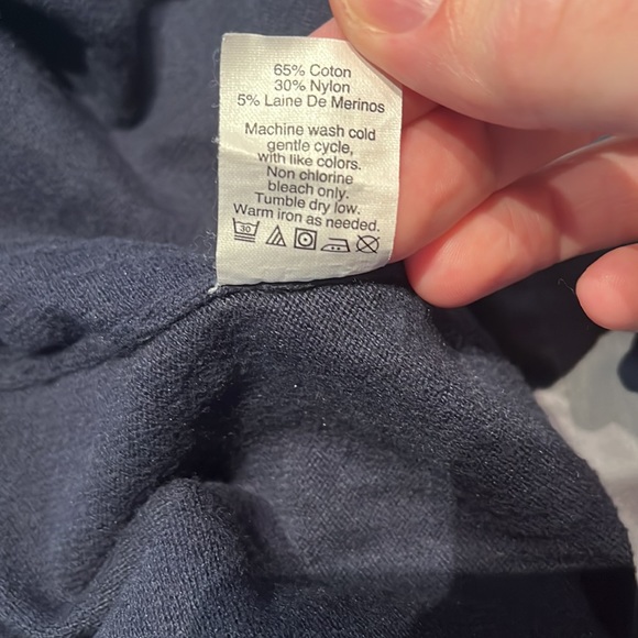 J. Crew Factory navy, crewneck sweater - Picture 4 of 4